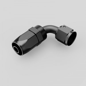 Egy tömlő 30 45 60 90 120 150 180 fokos forgó tömlő vége eloxált alumínium üzemanyag -adapter olaj üzemanyag -illesztő olajhűtő tömlő vége