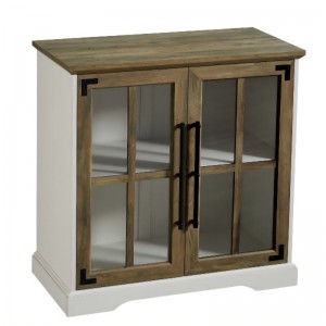 Konyha étkezőnappali oldalsó fedélzeti svédasztalos szekrény, 32 hüvelyk, 2 ajtó dupla polc, kortárs stílus