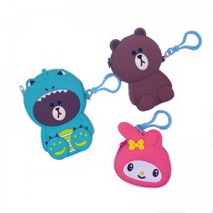 Aranyos és kicsi kartonfigurák szilikon zománc táskák gyerekeknek