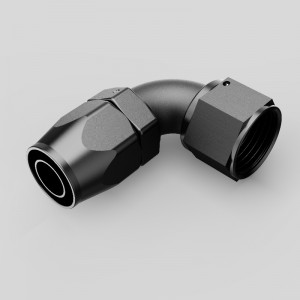 Teljes áramlás 90 fokos vágóforgó tömlő vége