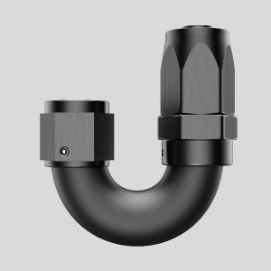 180 fokos alumínium egy darabból álló teljes áramlású forgó tömlő vége An4 an6 an8 an12 szerelvények