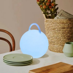 LED színes légkör éjjeli asztali lámpa fogantyúval érintő vezérlés vezetéknélküli töltés kerek modern asztali lámpa hangszórókkal