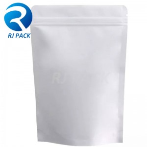 100% -ban újrahasznosítható fémezett állványos tasakok cipzárral