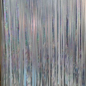 Nagykereskedelem 1*2M Fóliapadfüggöny a születésnapi partira esküvői háttér dekoráció eső selyem többszínű bojt eső selyem party