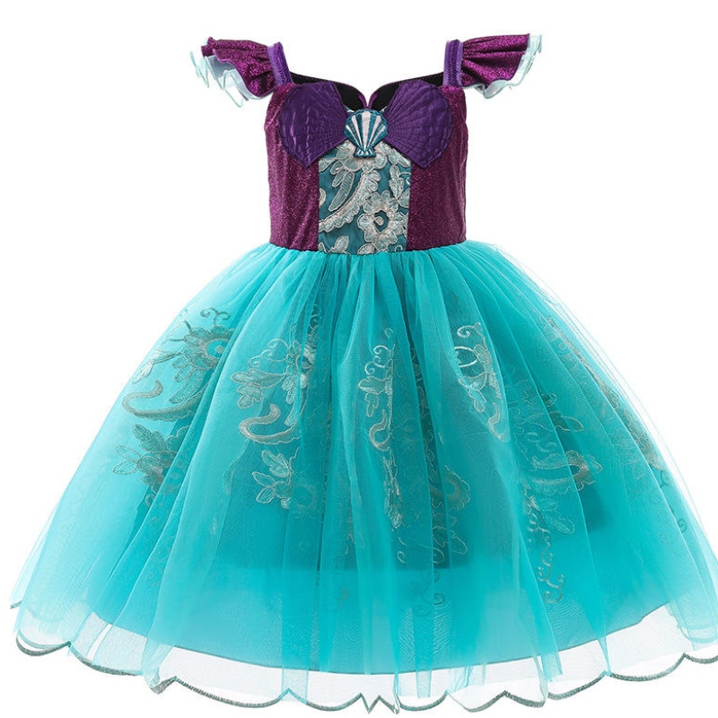 Lányok kis sellő Ariel hercegnő ruha halloween divatos jelmez gyerekek kislány carnival születésnapi party ruháknyári öltözködése