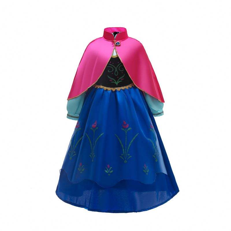 Baige Anna Elsa cosplay ruha mese Halloween ruhák hercegnő Anna Party Performance ruházat
