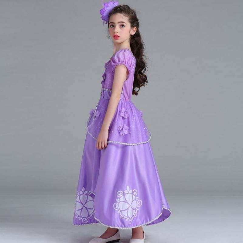 Baige Sophia Rapunzel ruha Lilac lány hercegnő ruha előadás Halloween hercegnő lány cosplay jelmez