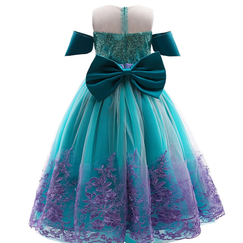 Sellő hercegnő lány ruha gyerekek Halloween cosplay jelmezek kislány lila ruha gyerekek születésnapi buli ruházat tutu ruha