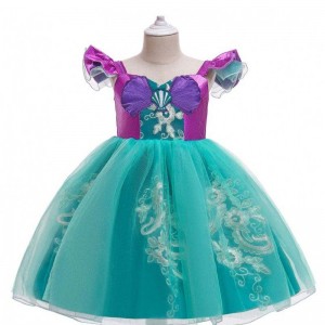 Gyerekek karácsonyi hercegnő party ruhák cosplay sellő jelmez gyerekeknek