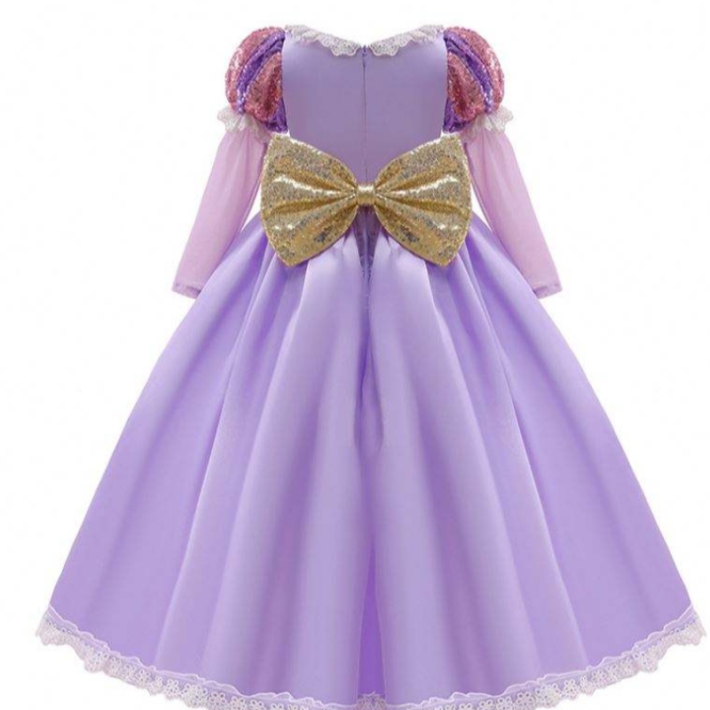 Baige Amazon forró eladású gyerekek ruhák cosplay jelmezek halloween sophia rapunzel ruha hercegnő hosszú party ruha