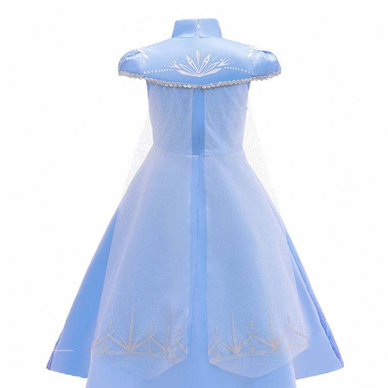 Új Elsa Frocks divat rövid ujjú Coat Halloween tündér hercegnő gyermek cosplay jelmez