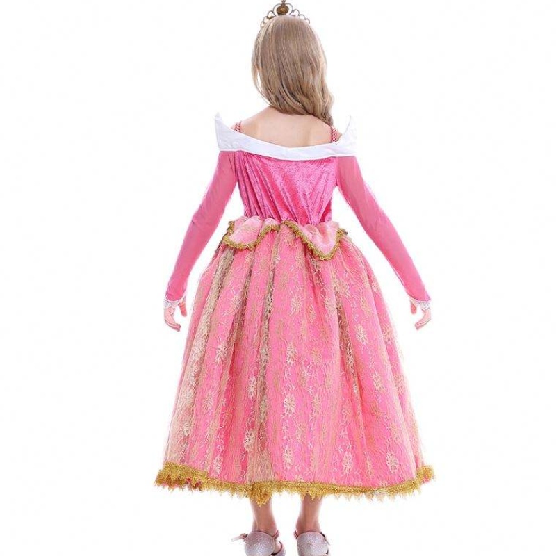 Lányok öltözködés alvó szépség hercegnő aurora csipke ruha cosplay előadás jelmez d0701 smr026