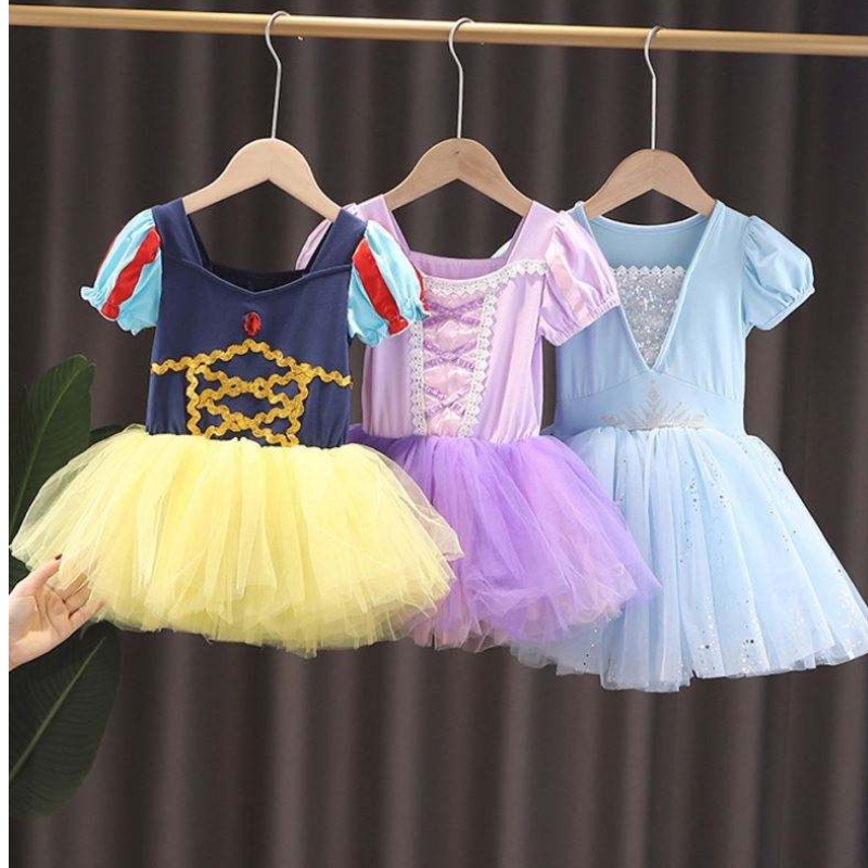 Gyerekek Elsa Anna Rapunzel Hófehérke Tutu ruha hercegnő jelmez gyerekek Girl Performance Dance Balett Balett Bail Girls ruha