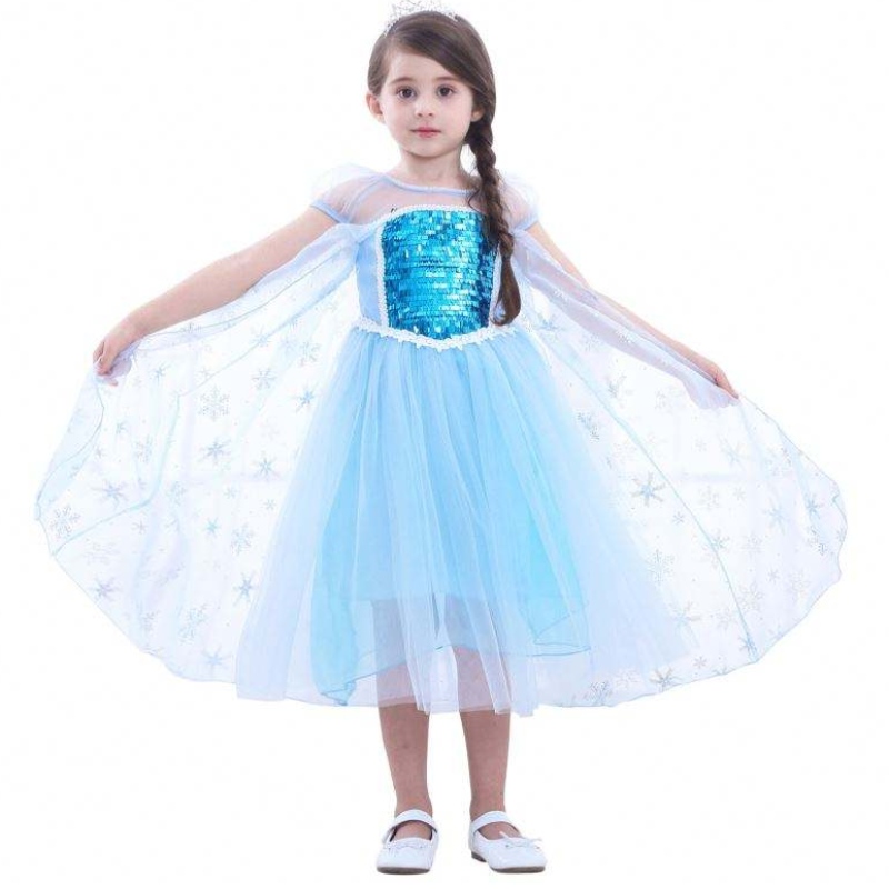 Lányok Elsa hercegnő Elsa anna divat gyerekek jelmez cosplay jelmez Halloween gyermekek ruha 3-10 év