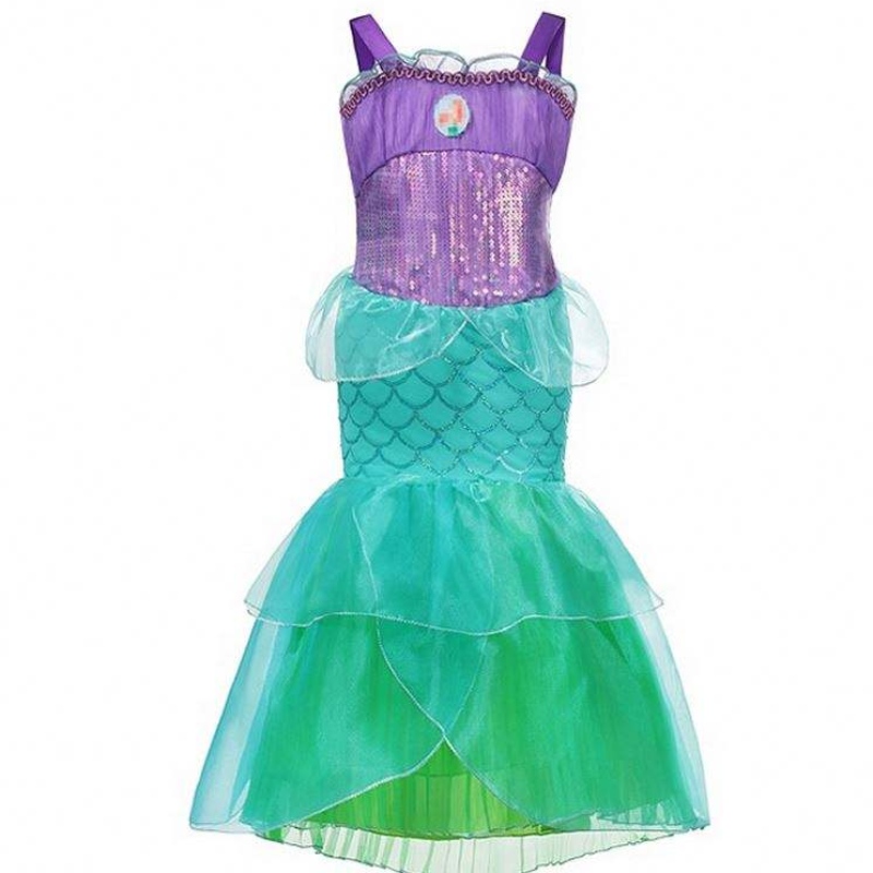 Lányok kis sellő Ariel hercegnő ruha cosplay jelmezek gyerekeknek kislány sellő öltözködés gyermekek Halloween ruházat