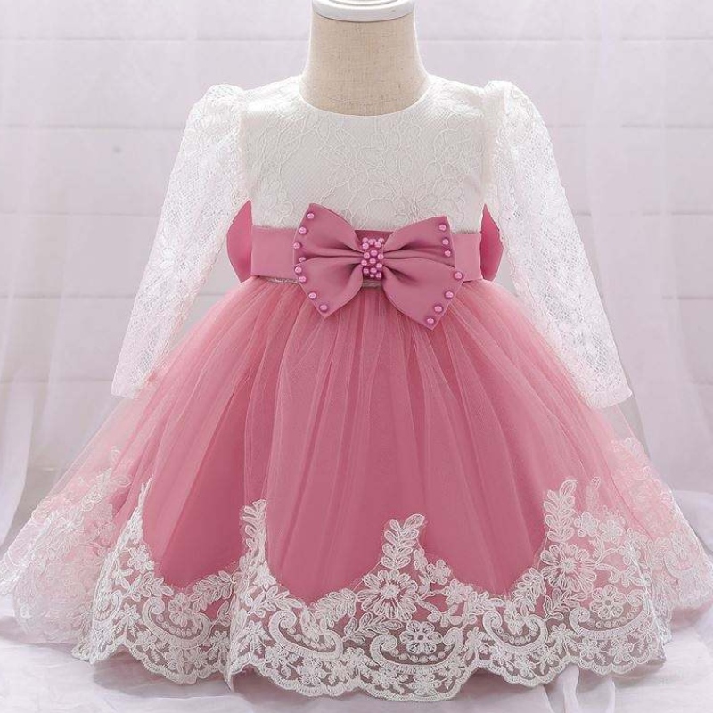 Baige kislány ruházat újszülött esküvői party koszorúslány ruha kislányhoz l1940xz