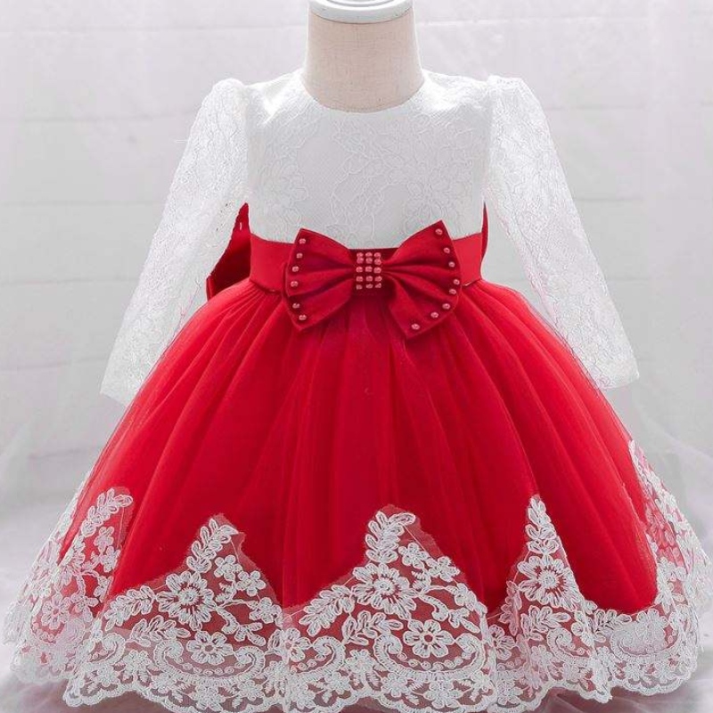 Baige kislány ruházat újszülött esküvői party koszorúslány ruha kislányhoz l1940xz