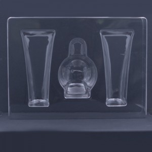 Egyéni vákuumképző kozmetikai műanyag hólyagcsomagoló tálca