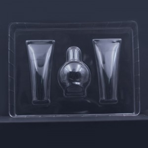 Egyéni vákuumképző kozmetikai műanyag hólyagcsomagoló tálca