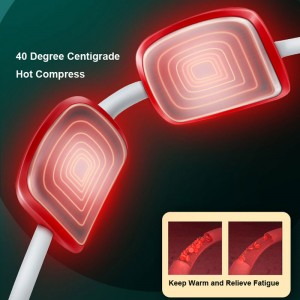 Hordozható elektromos impulzusnyaki masszázs a fájdalomcsillapításhoz, intelligensnyakmasszázs hő trigger -pont masszírozóval