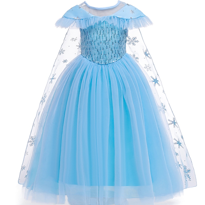 Baige új termék hercegnő jelmez gyerekek Masquerade Elsa Anna Fashion Girl jelmezes Party ruha lányok