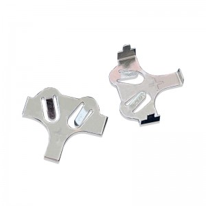 Gomb cella CR2032 akkumulátor tartó precíziósnikkel bevonatú akkumulátor stabil 3v 0,25 mm