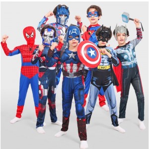 Izomruhák fiú Flash jelmez Fantasy Dress-Up Jumpsuits Kids Movie Carnival Party Halloween Christmas Party Cos Suits