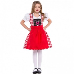 S-XL gyermek Németország sörfesztivál pincér cosplay jelmezek fiúk és lányok Oktoberfest jelmezek gyerekek szerepjáték egyenruhás