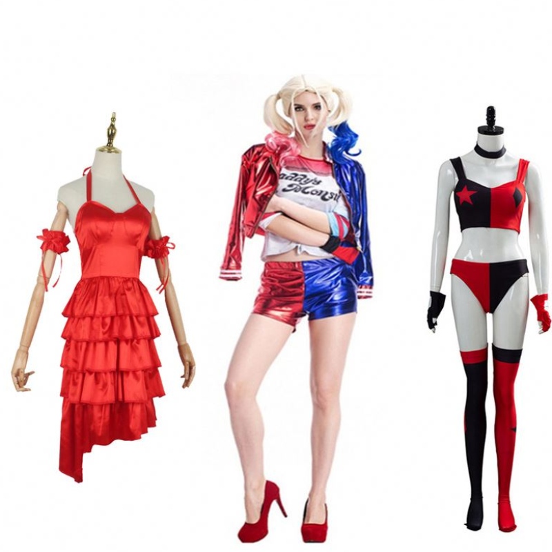 Öngyilkos csapat Harley-Quinn Monster felnőtt póló cosplay jelmez hímzésselnőknek