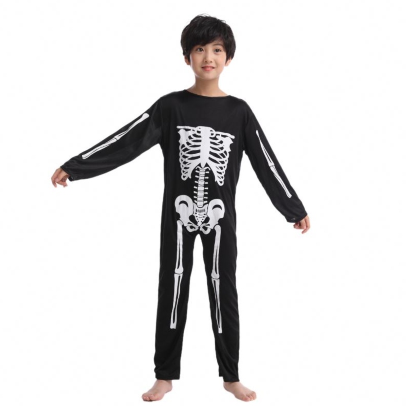 Jelmez gyerekek Halloween zombi jelmezek cosplay ijesztő csontváz koponya jelmez jumpsuit teljes készlet karneváli parti ruházat