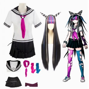Anime Super Dangan Ronpa 2 Danganronpa Ibuki Mioda ruha Egységes cosplay jelmez