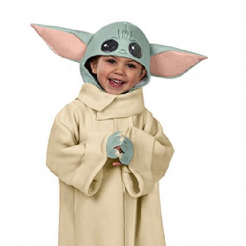 Baby Yoda cosplay jelmez Yoda War Anime Kids Coverall