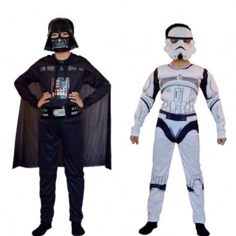 Windranger - Gyerekek teljes készlet öltöny maszkkal + Öltény vihartrooper jelmez cosplay Darth Vader