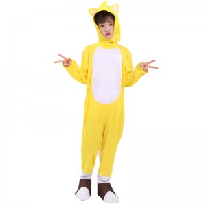 Nagykereskedelem Halloween sárga róka Tarrs szuperszonikus fiú jelmez Hedgehog Sons Suits cosplay jelmez gyerekeknek