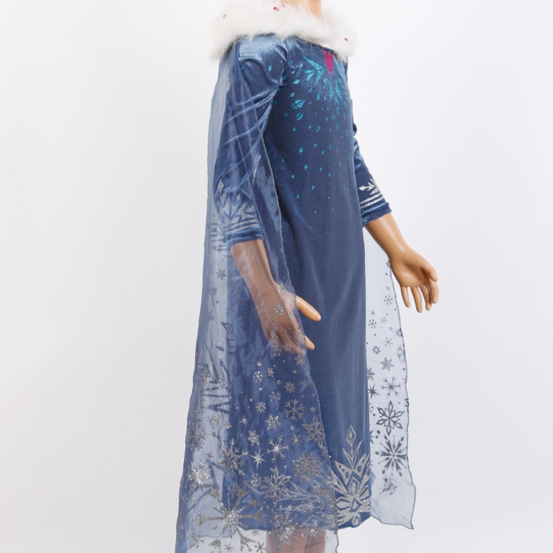 Forró eladás valódi Elsa hercegnő ruha gyerekek Elsa cosplay jelmez