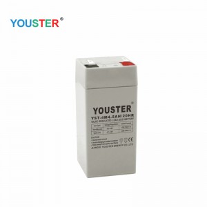 4V 4,5AH lezárt ólomsav akkumulátor AGM 4V újratölthető akkumulátor vészvilágításhoz