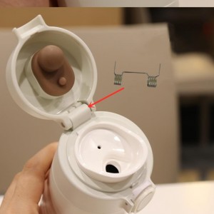 Thermos csésze dupla torziós rugó