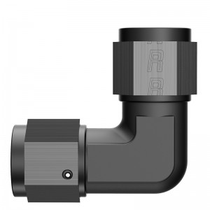 Női-női 90 fokos forgó csatlakozó szerelvény adapter Union Alumínium eloxált