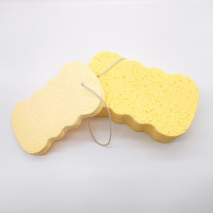 Fürdőkád hidratáló színű fapép pamut Erős fertőtlenítő fürdőszivacs Cellulóz fapép szivacs