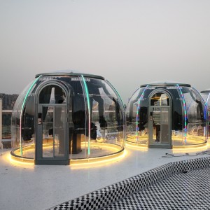 3,5 méter Luxus Átlátszó kupola sátor geodéziai kültéri kemping kupola sátor üdülőhely szálloda, kemping, szabadtéri tevékenységek