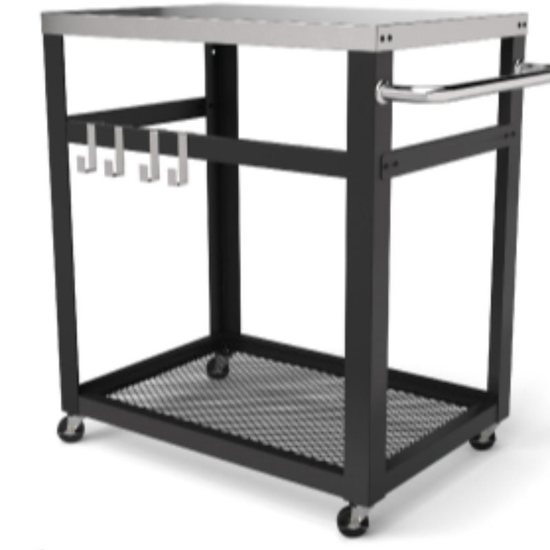 Többfunkciós cserélhető konyhai polc szervező tároló rack konyhai munkaasztal 2db 6 hüvelykes PE kerekek