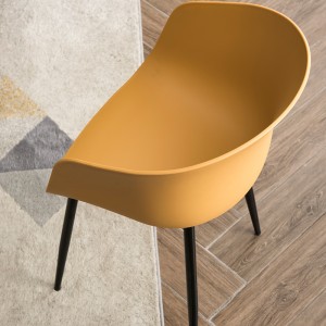 Modern olasz francia stílusú kiváló minőségű műanyag Pp Shell konyha étkező műanyag szék étkező