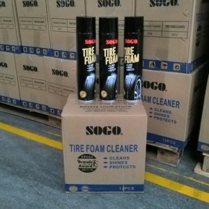 Gumiabroncs ragyogás habtisztító az autó tisztítószeréhez tartós, kiváló minőségű fényes lengyel ragyogás védelem