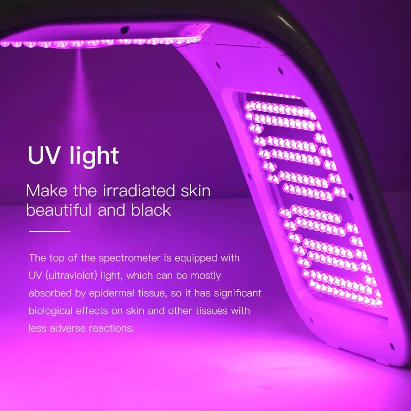 7 szín PDT LED LED 5D kollagén fényterápiás arc szépséggép a bőrfiatalításhoz pattanások eltávolítása, a bőr meghúzása, a pigment eltávolítása, a pattanások kezelése, a bőrfiatalítás, a ránc eltávolító.