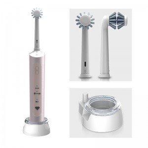 OABES 2022 Új 3D -s dupla kefe fej forgásának tisztítása alacsony zajú intelligens forgó felnőtt elektromos fogkefe