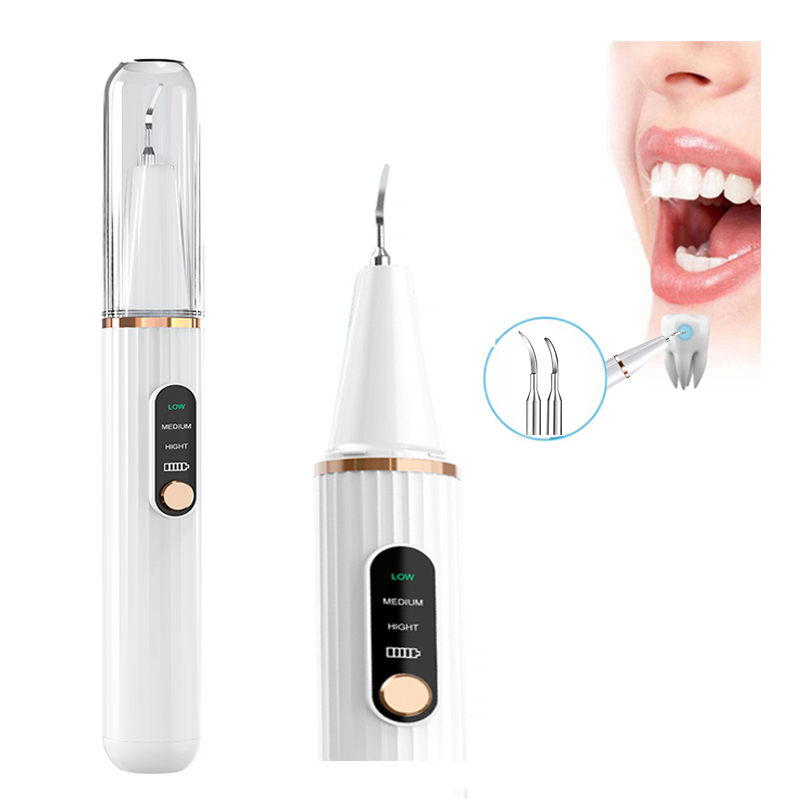 Használjon otthoni megjelenítés ultrahangos fogászati ​​kalkulus tisztítószert, beépítettnagyfelbontású kamerát és LED-fényt 3 módos tisztító fogakkal