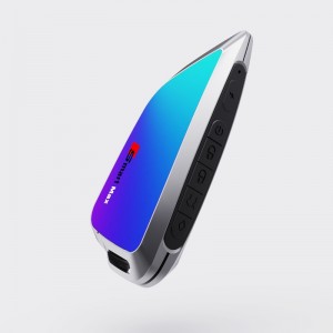 Intelligens LCD autó kulcs, frissítse a kulcsnélküli bejárat, a kék autó kulcs automatikus zár&Feloldó távoli autóindító, Key FOB csere lopásgátló kiegészítők, jármű logó kijelző