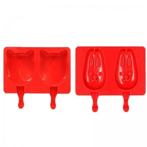 Fagylalt formák konyhai eszköz diy étel minőségű szilikon gyerekek fagylalt tálca tartó könnyen megtisztítható 2or3 üregek karton formája