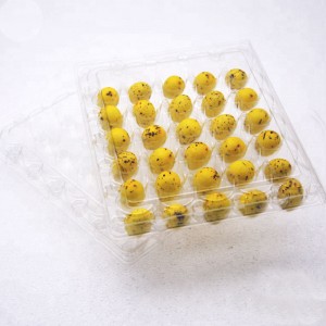 Egyéninyomtatási címke Clear Play újrafelhasználható műanyag fürj tojás tálca