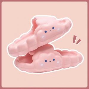 2022 Tavaszinyári párna Unisex Beltéri szabadtéri ház tengerpart puha aranyos, szép szandál vastag platform felhő csúszók